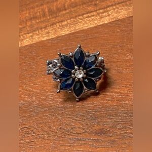 Lucky Brand Blue Flower Ring